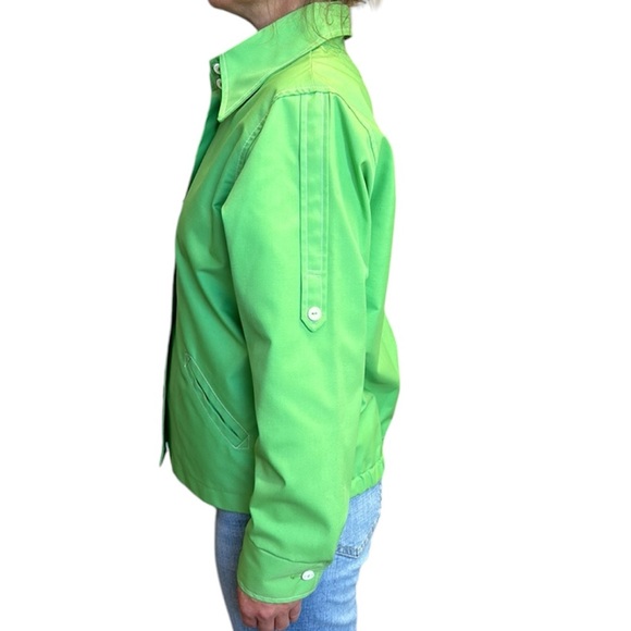 Vintage Koret of California Bright Green Garden Jacket/Coat M/L - Picture 5 of 16